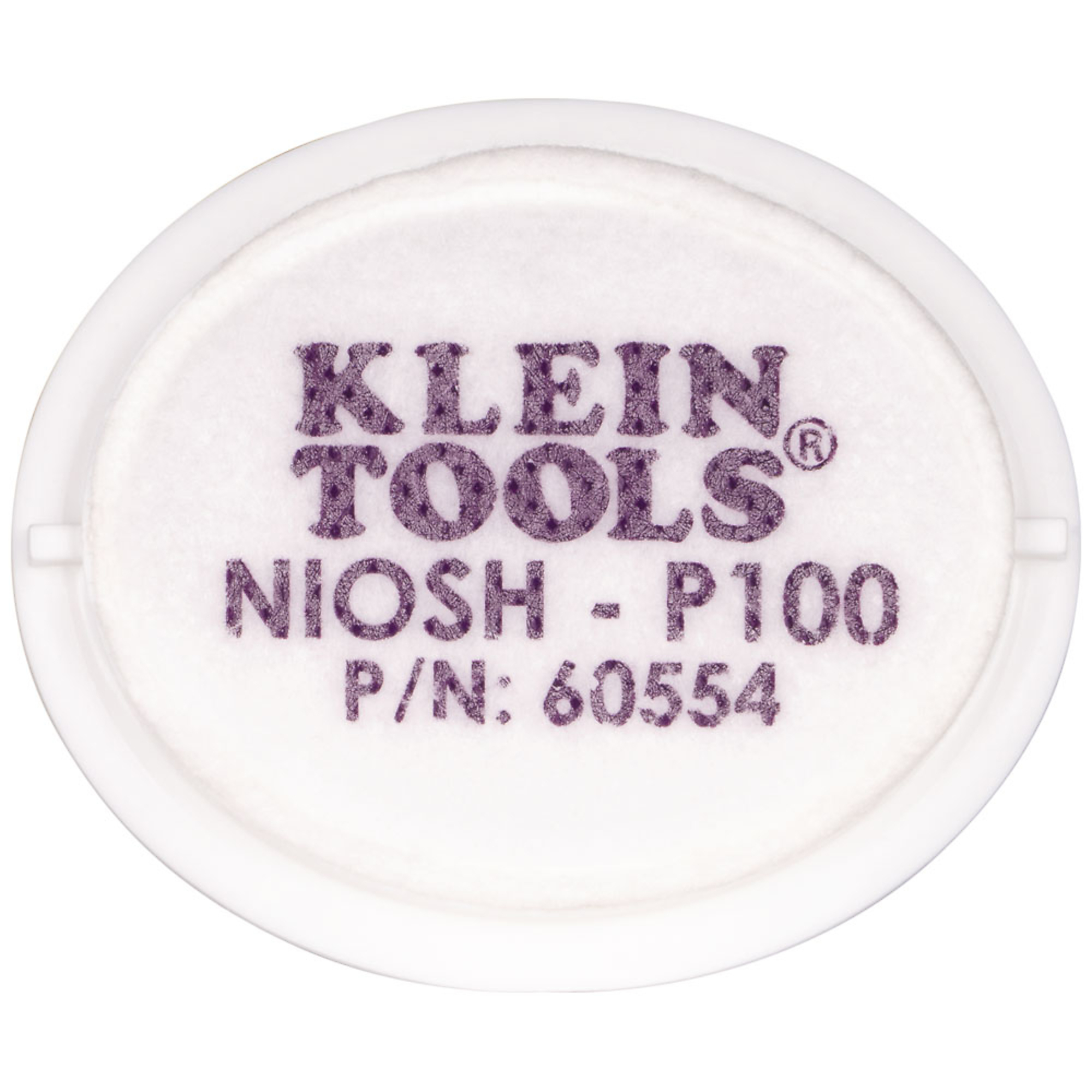 Klein Tools, P100 Half-Mask Respirator Replacement Filters, 2-P, Model# 60554